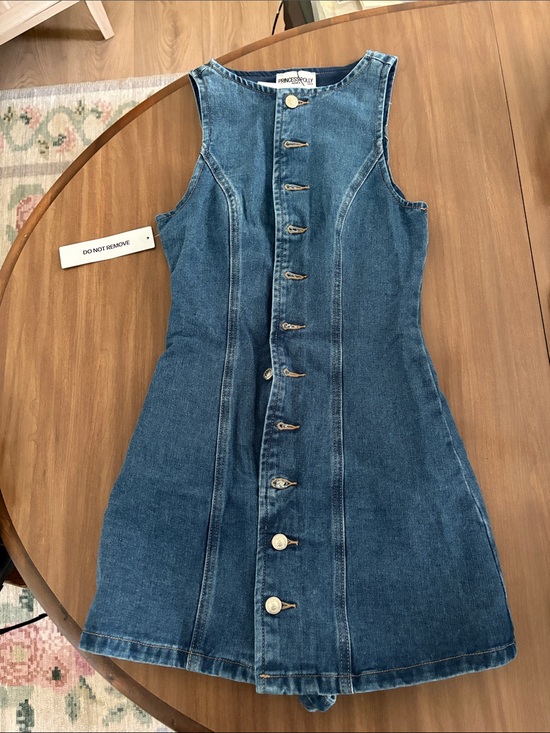 Princess Polly Dresses & Skirts - Princess Polly Yumiko Denim Romper Mid Wash